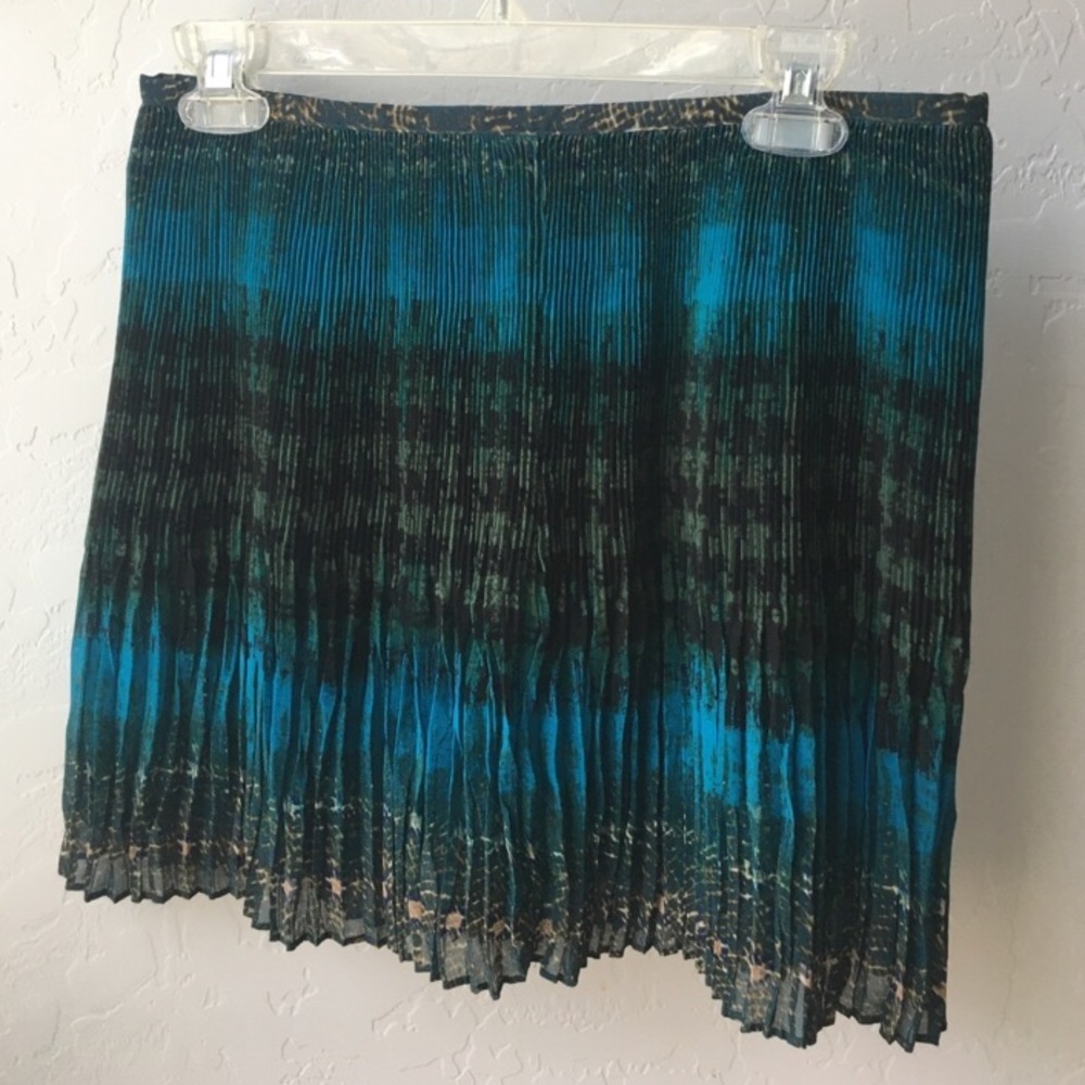 J Crew Patterned Pleated Skirt